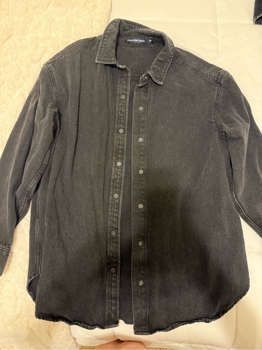 Calvin Klein Jeans Washed Black Button-Up jacket